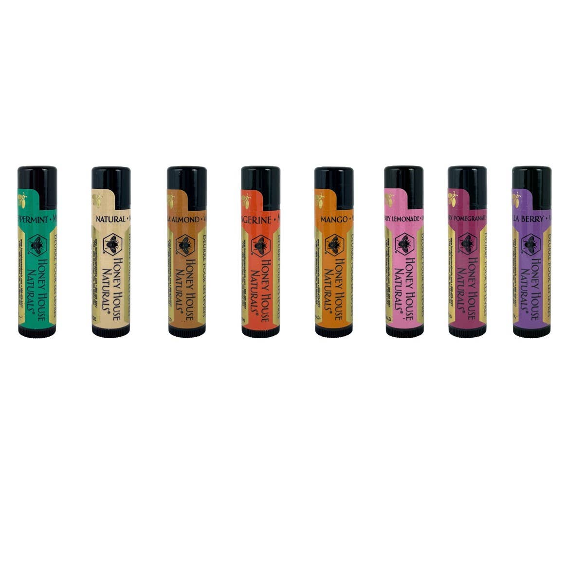 Honey House Naturals - Wholesale Lip Balm Set - Lip Butter Tubes Gift Set - 3 Pack Assorted8