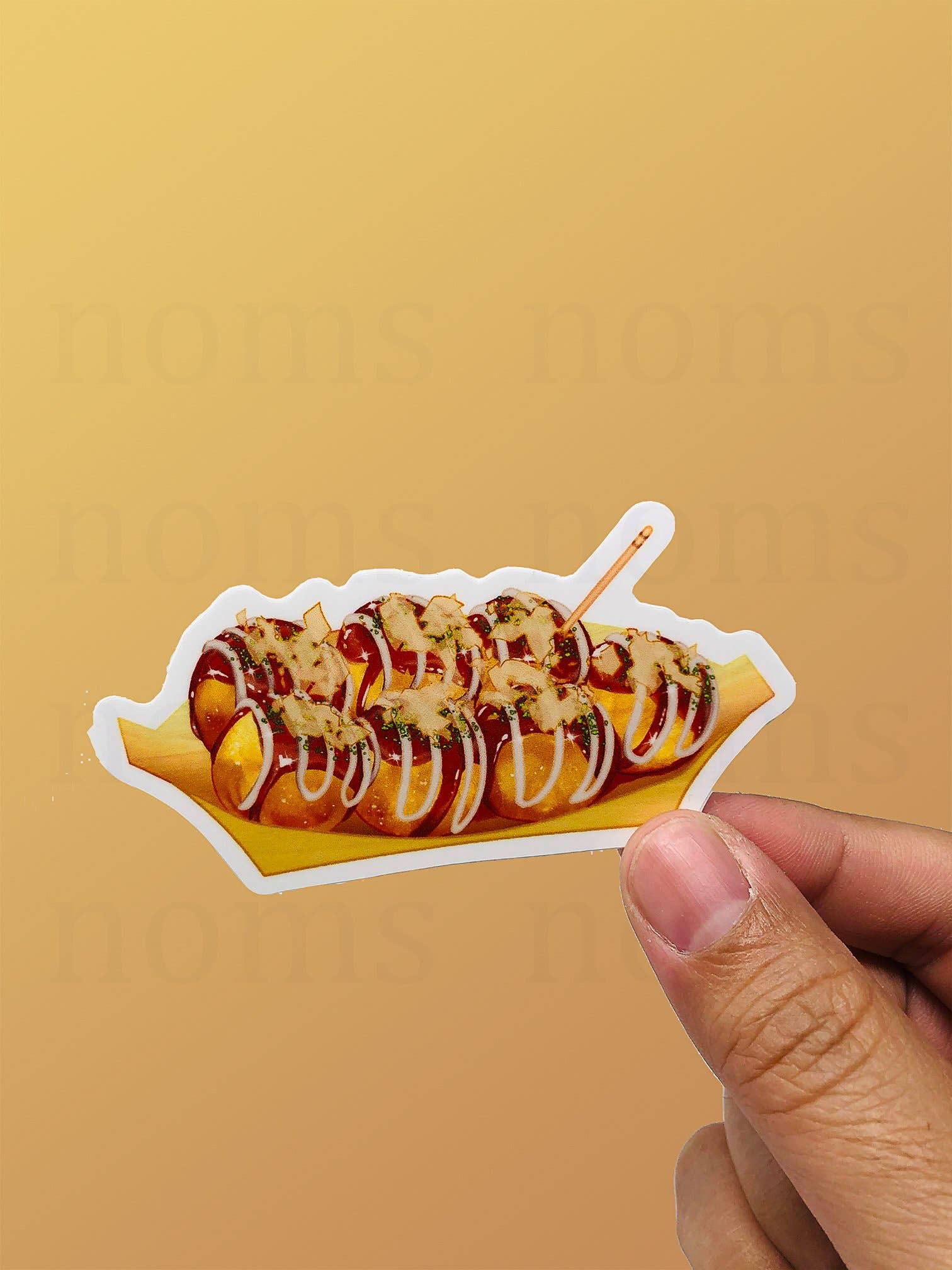 Noms - Wholesale Sticker - Takoyaki - Vinyl Food Sticker0