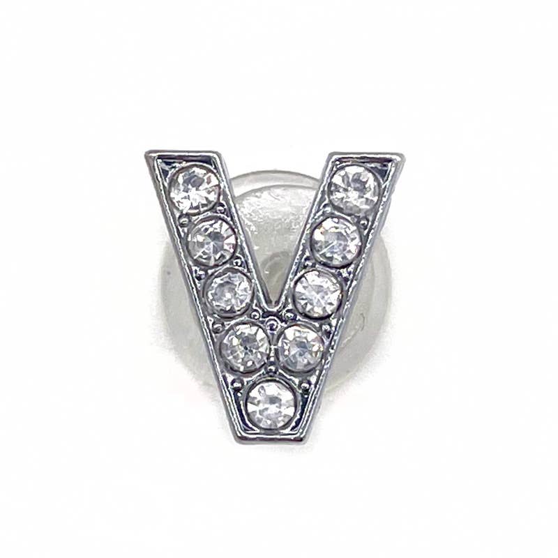 SugarQuoteMeNot LLC - Vente Accessoire pour chaussures - Charms Crocs Lettres Alphabet en Strass Argentés - Lot de 220