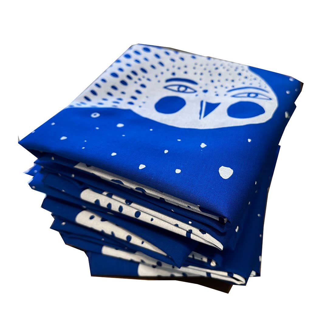 ELIZABETH GRAEBER art + illustration - Wholesale Bandana - Women's - Owl Bandana, screen printed cotton scarf2