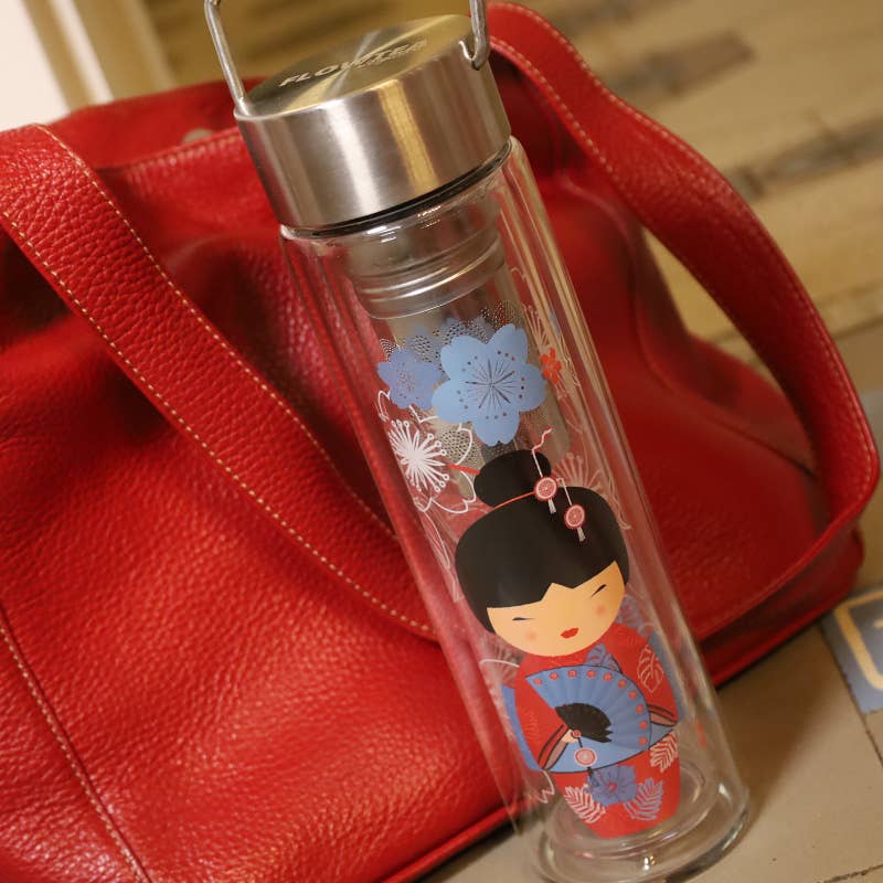 Eigenart - Wholesale Water Bottle - Tea maker FLOWTEA "Little Geisha red"1