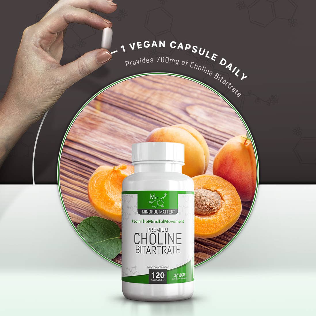 Focus Supplements - Wholesale Oral Supplement/Vitamin - Choline Bitartrate (700mg) 120 Capsules4