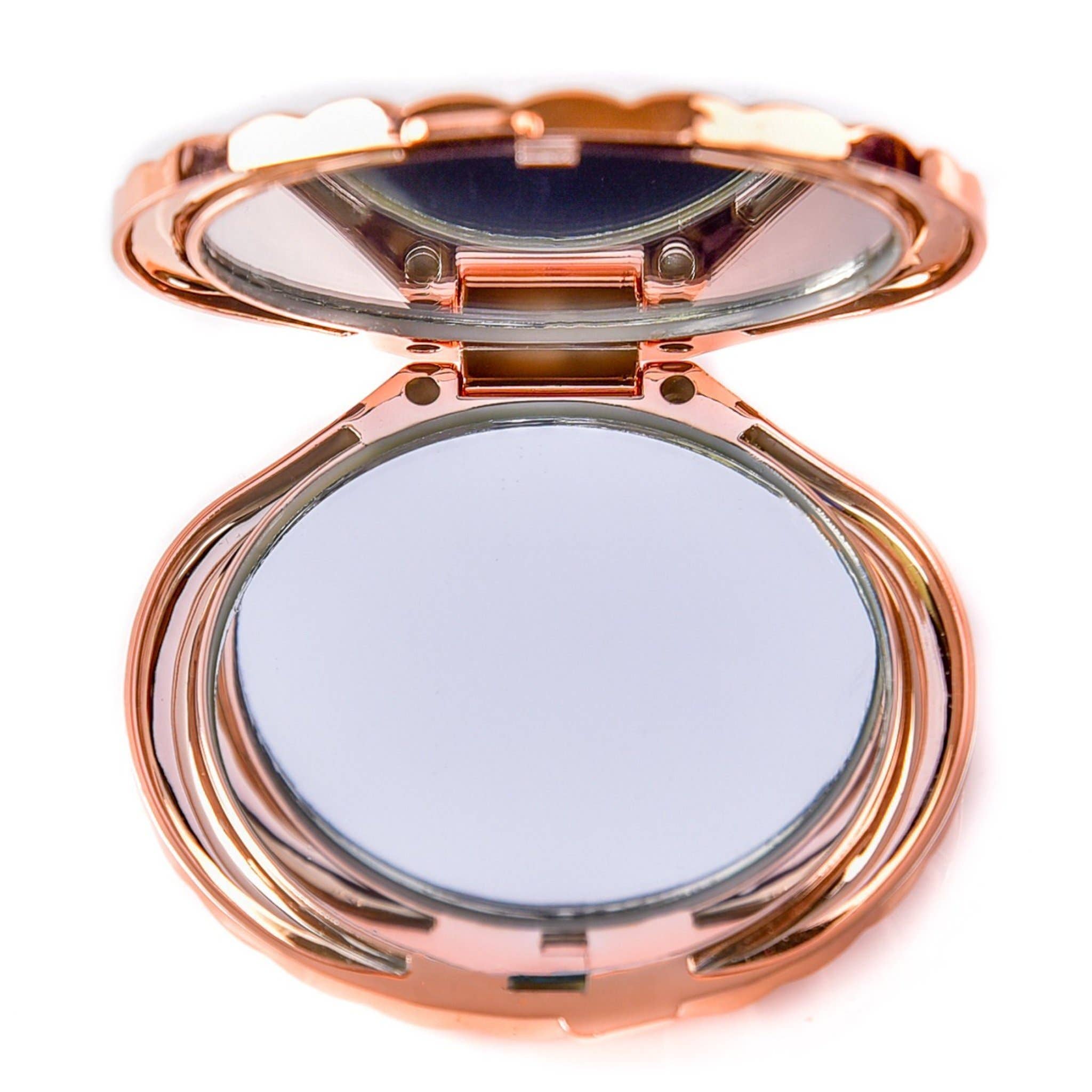 Jolie Beauty - Wholesale Compact Mirror - Rose Gold Compact Mermaid Mirror1