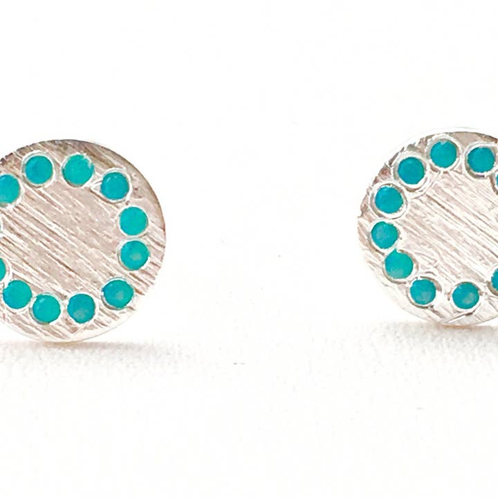 Shield Studs in Silver for wholesale by Wolf People Jewelry Design