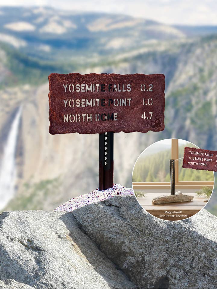 Chutes de Yosemite à North Dome pour la vente par Yosemite Trail Signs