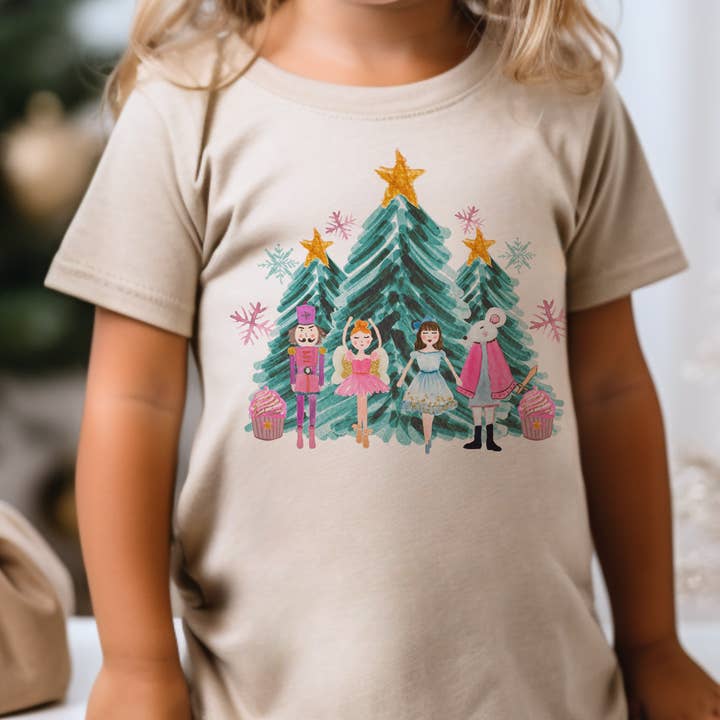 Par.tees by Party On! - Wholesale Screen Printed T-Shirt - Kids - Kids Fun Christmas Nutcracker Youth Graphic Tee