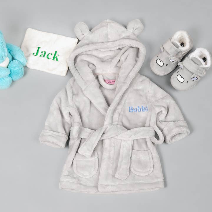 Abito da bambino Lulabay, 3 pezzi, personalizzabile, con pantofole per la vendita all'ingrosso da parte di Lulabay