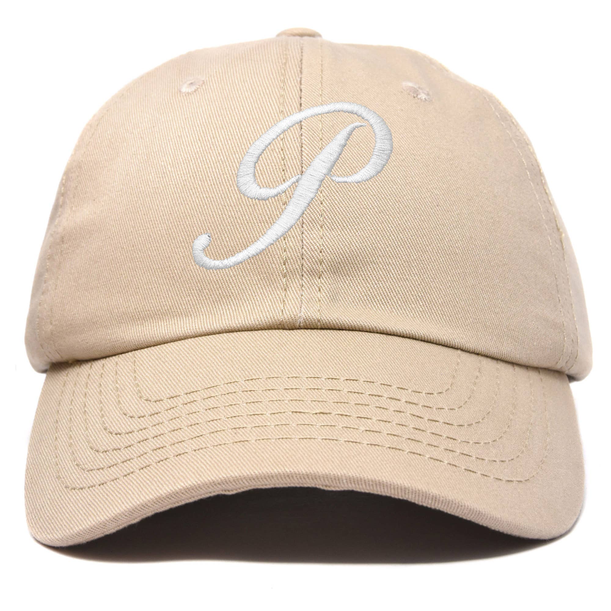 Dalix - Wholesale Baseball Cap - Women's - DALIX Initial Hat Letter P Womens Baseball Cap Monogram32