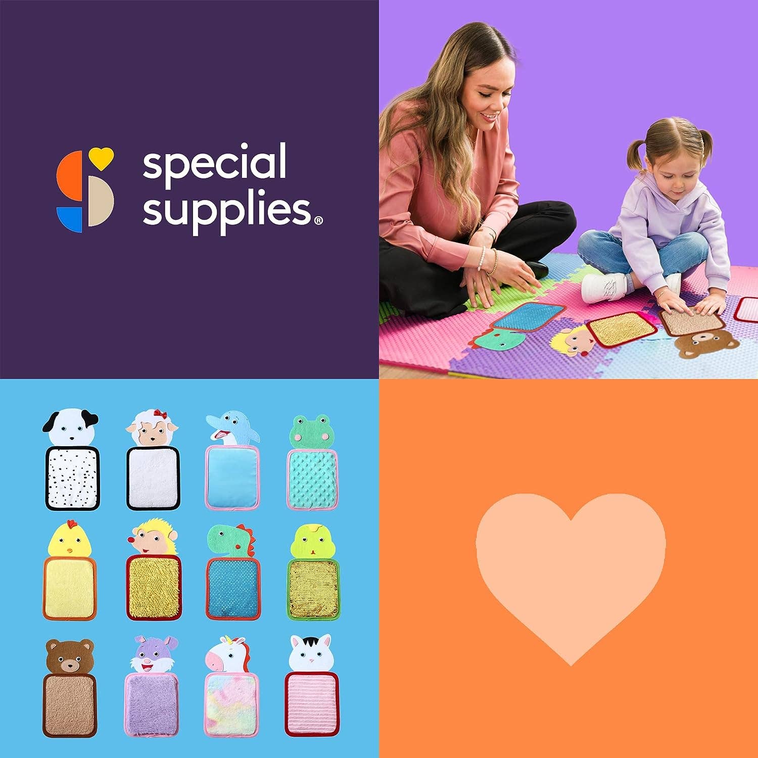 Special Supplies - Wholesale Toy Set - Kids - Special Supplies Sensory Zoo Animal Mats, 10 Sets, Tactile Stimulation for Kids, Supports Autistic and Processing Challenges, Calming and Stimulating Early Learning Play5