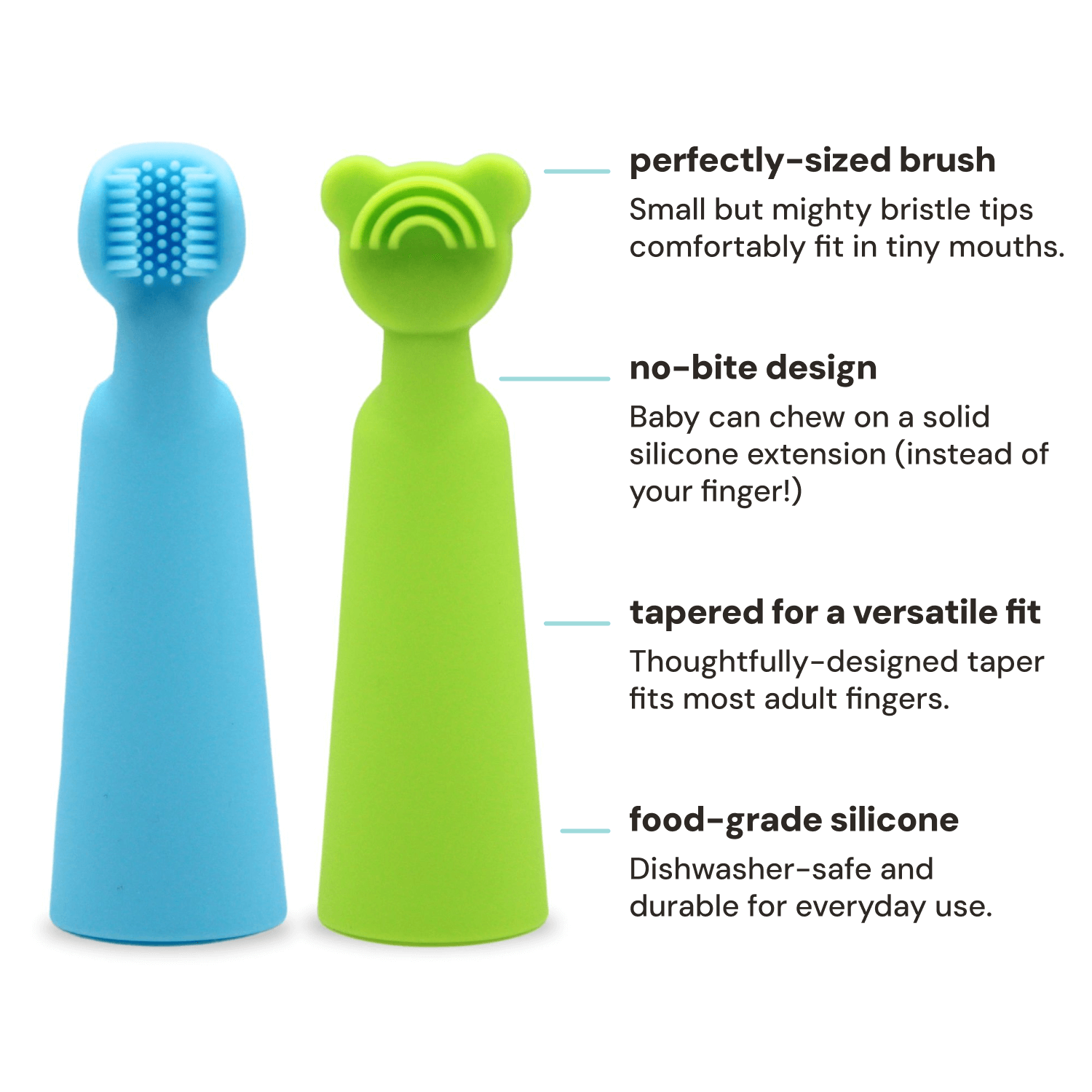 oogiebear - Wholesale Toothbrush - Kids & Baby - oogiebear baby finger brush and tongue scraper2