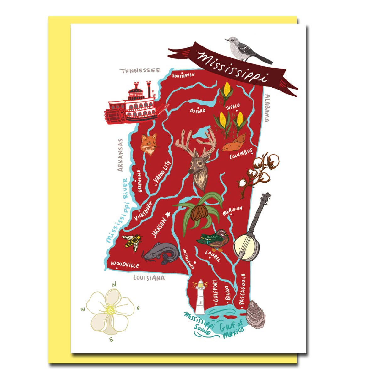 Allport Editions – wholesale Vardagliga hälsningskort – Hej USA Card Series - ALLA 50 STATER HÄR!26