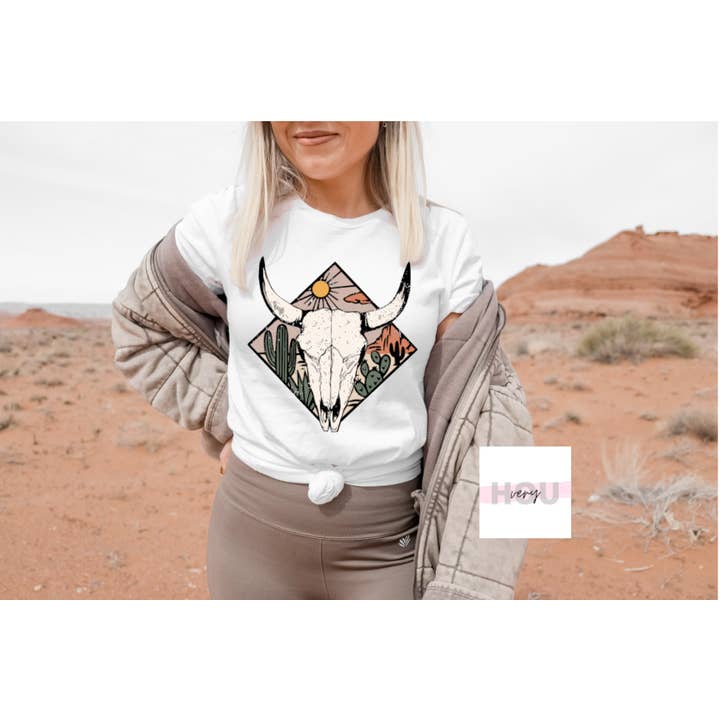 Gildan Unisex T-shirt med ko-kranietryk for engroshandel hos veryHOU