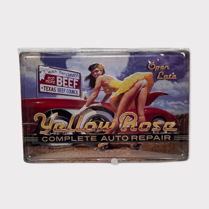 Kinky Pleasure - Shop Metallic Sign - 30 x 20cm - 2 Models - 1 Piece for wholesale by Kinky Pleasure