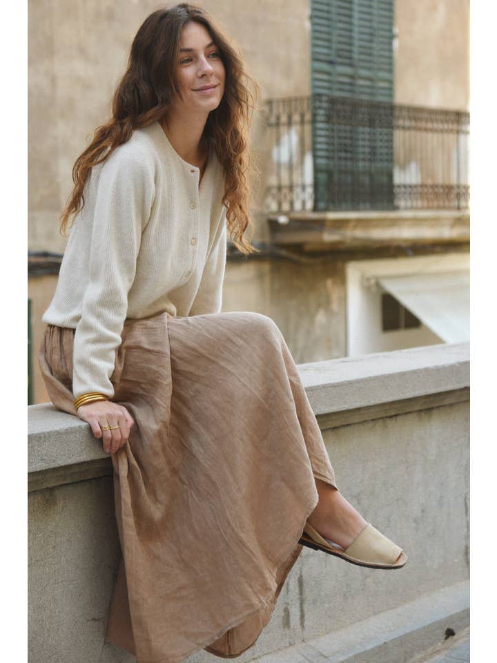 Beachwood - Wholesale Cardigan - Women's - The Cashmere Bianca Top // Moon