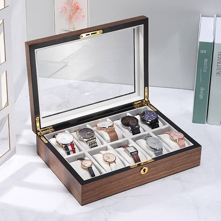 Royaume de la Boîte – wholesale Jewellery box/organiser – Precious Wood Watch Box - Walnut