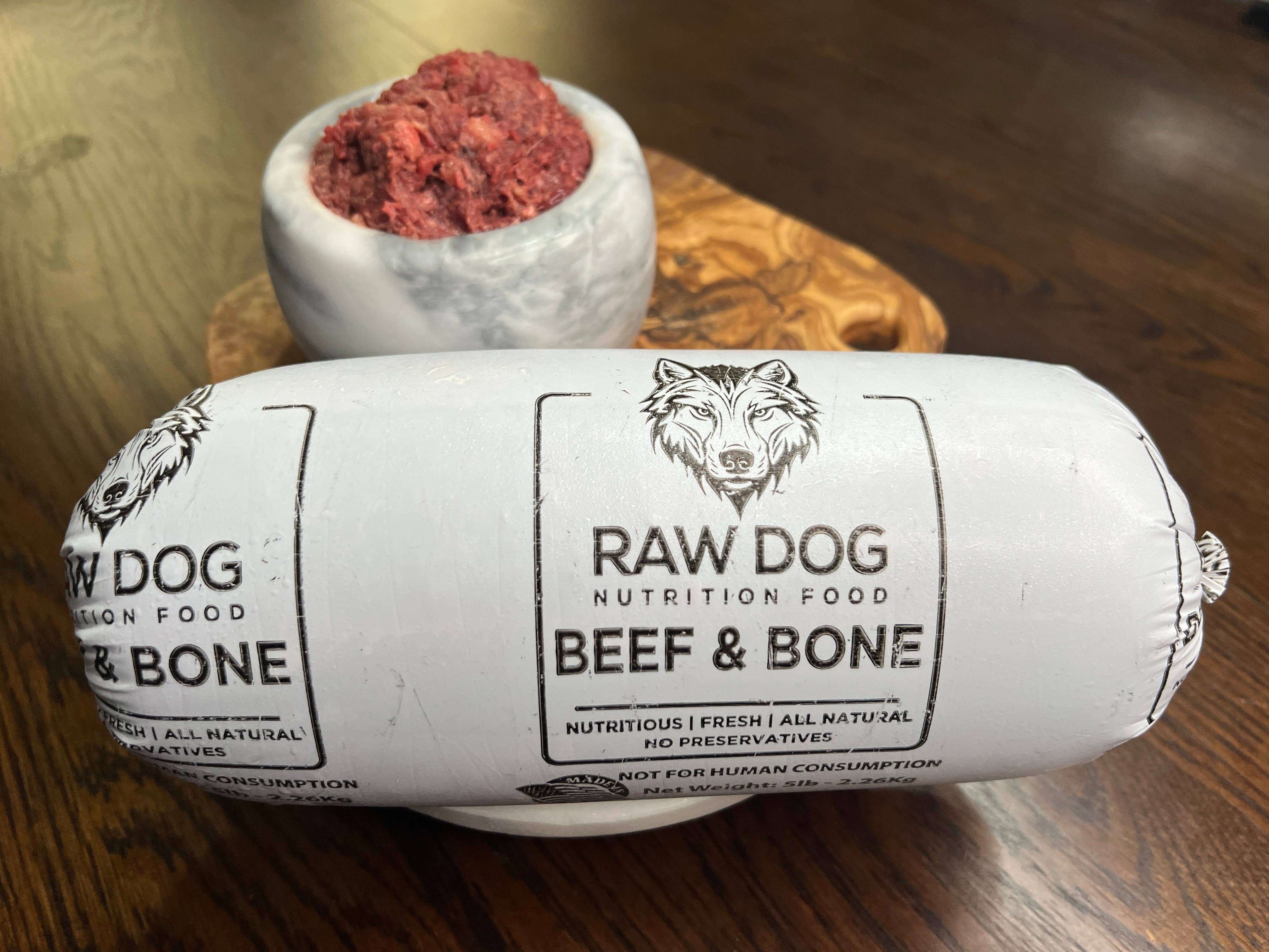 Raw Dog Nutrition Food - Wholesale Pet Food - Dog - 15lbs Beef & Bone Blend1