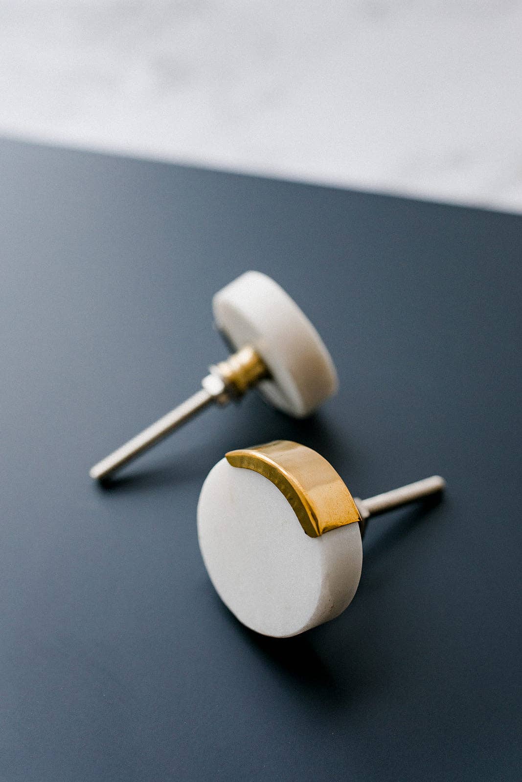 Home Luxe Co - Wholesale Knob/Pull - Kensington Marble and Brass Drawer Pull2