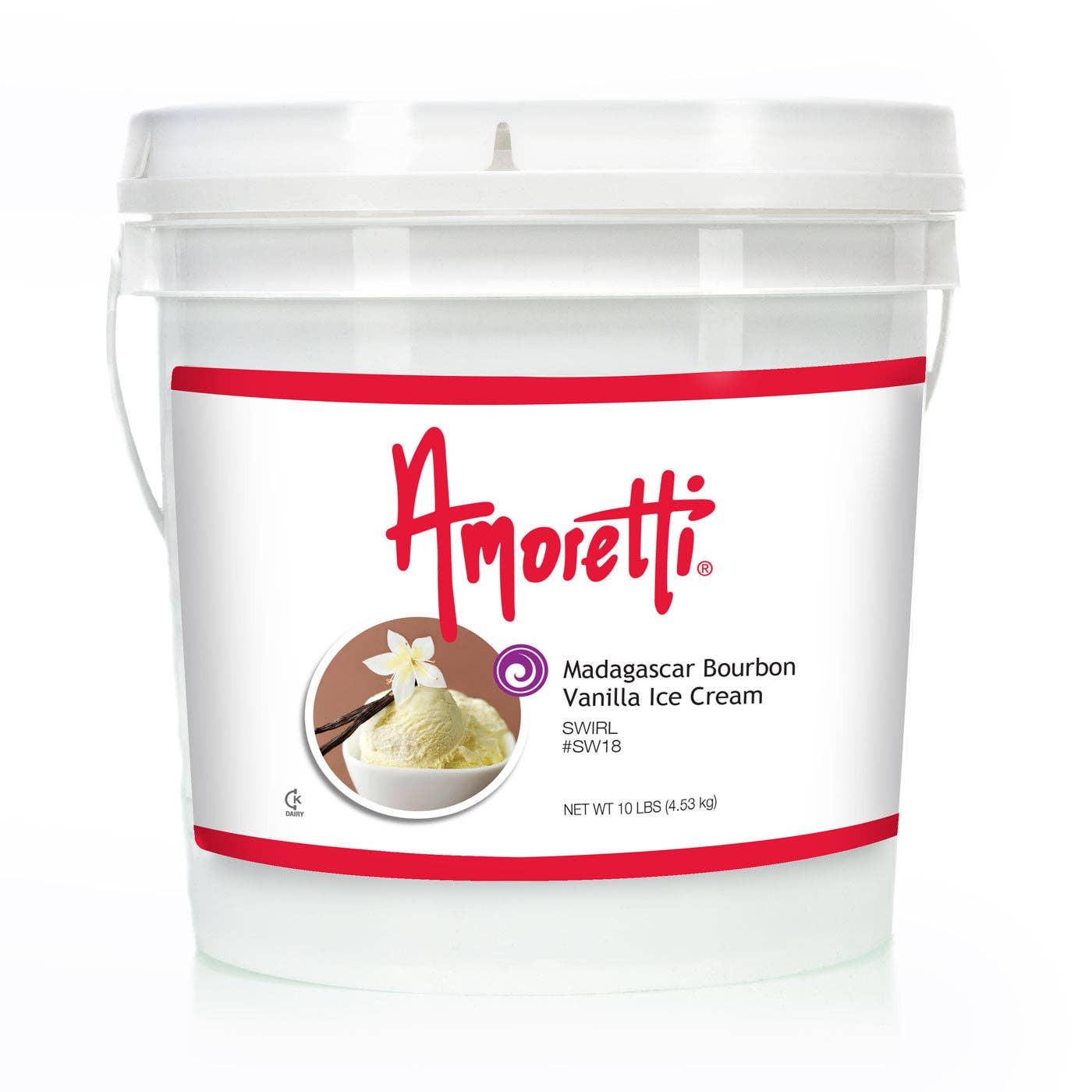 Amoretti - Wholesale Ice Cream/Sorbet - Madagascar Bourbon Vanilla Ice Cream Marbleizing Swirl1