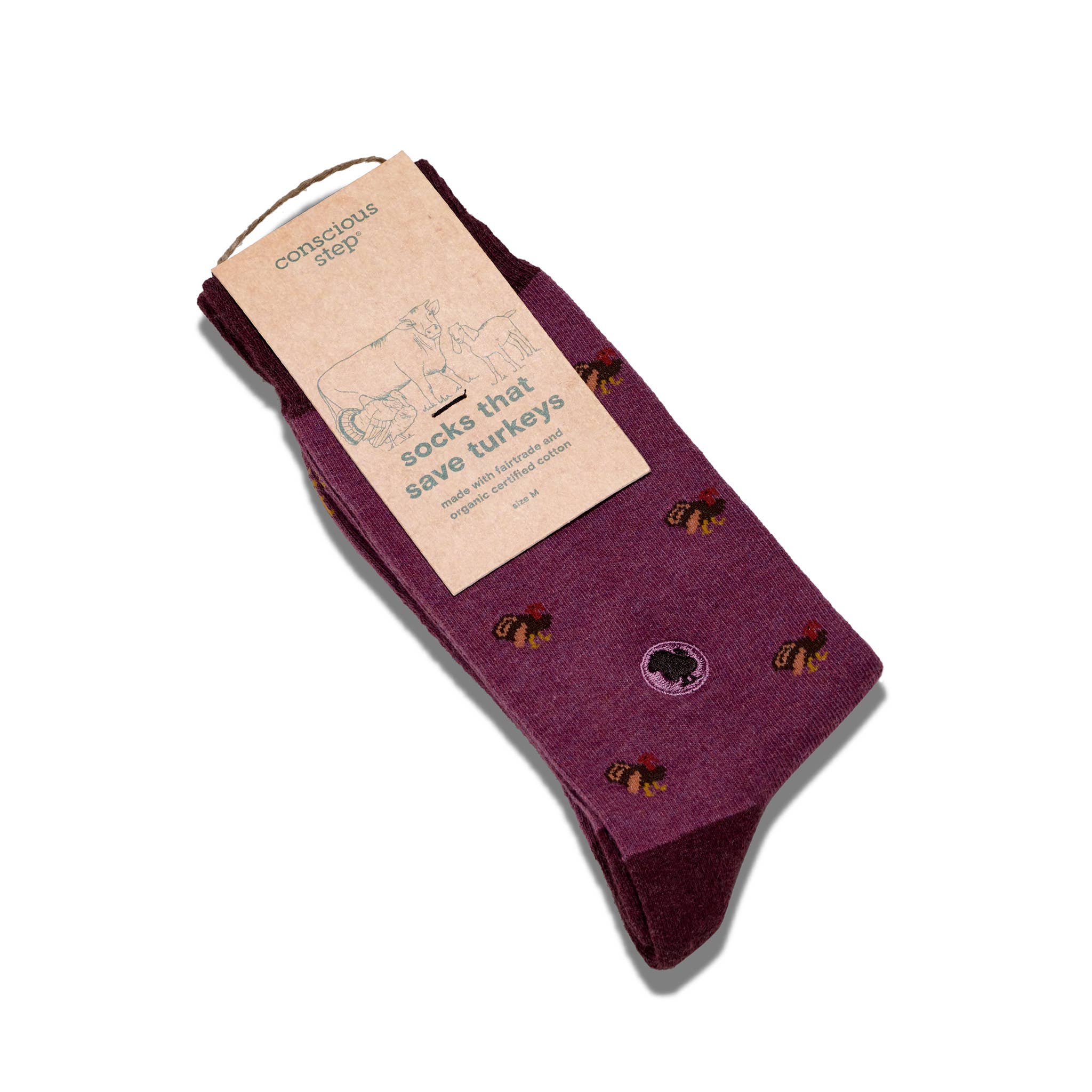 Conscious Step - Vente Chaussettes – unisexe - Chaussettes qui sauvent les dindes1