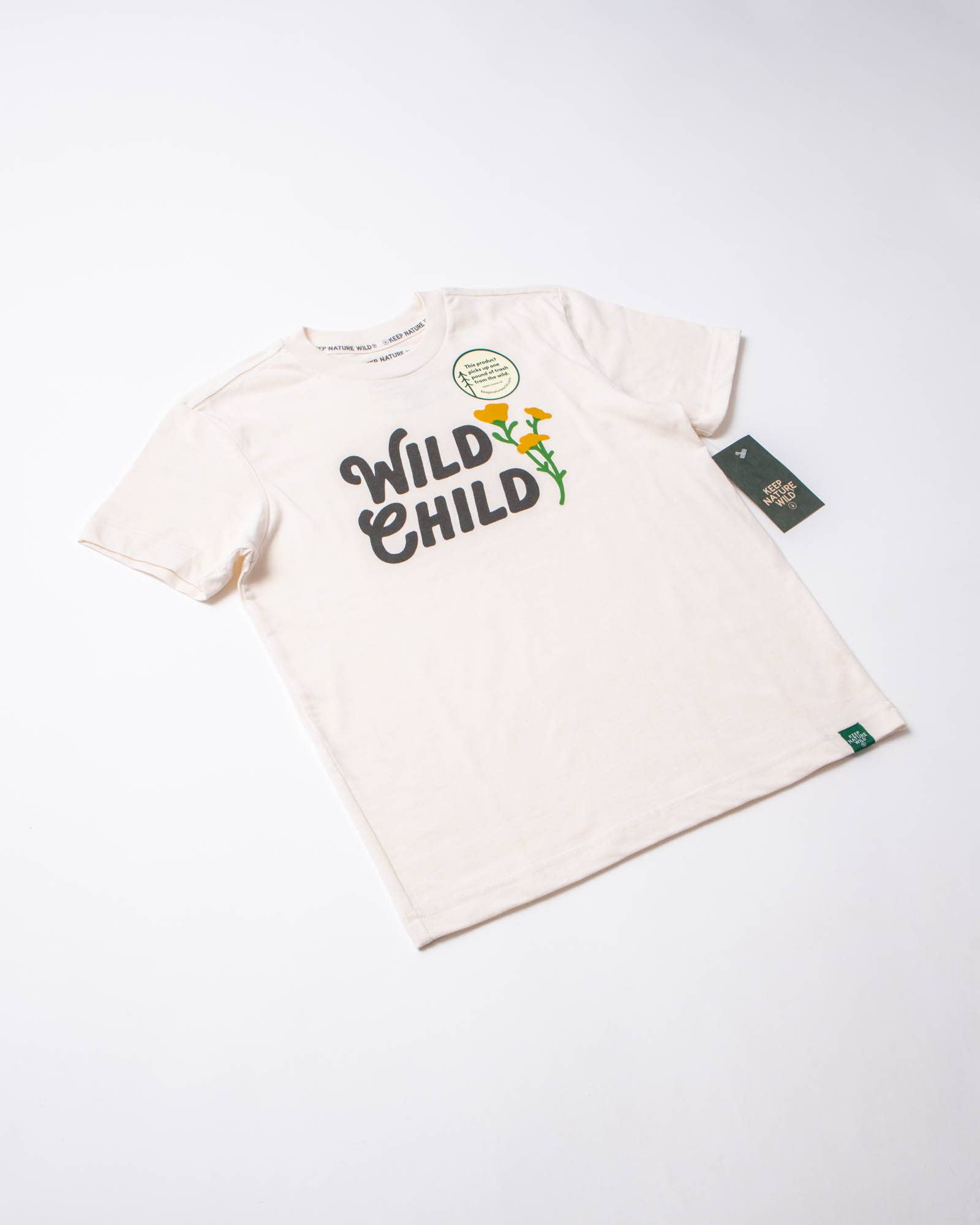 Keep Nature Wild - Wholesale Screen Printed T-Shirt - Kids - Wild Child Youth Tee | Natural5