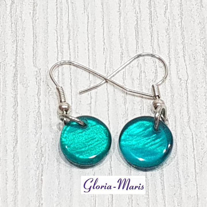 Gloria-Maris - Wholesale Dangle Earrings - High quality earrings made from Capiz shells 12mm/CE-01611