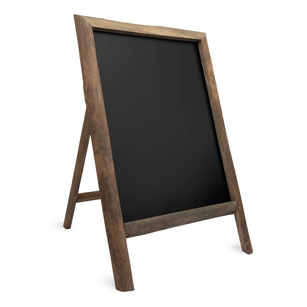 Weddingstar Inc. - Wholesale Chalkboard - Framed Rectangular Chalkboard Easel Sign - Natural Wood2