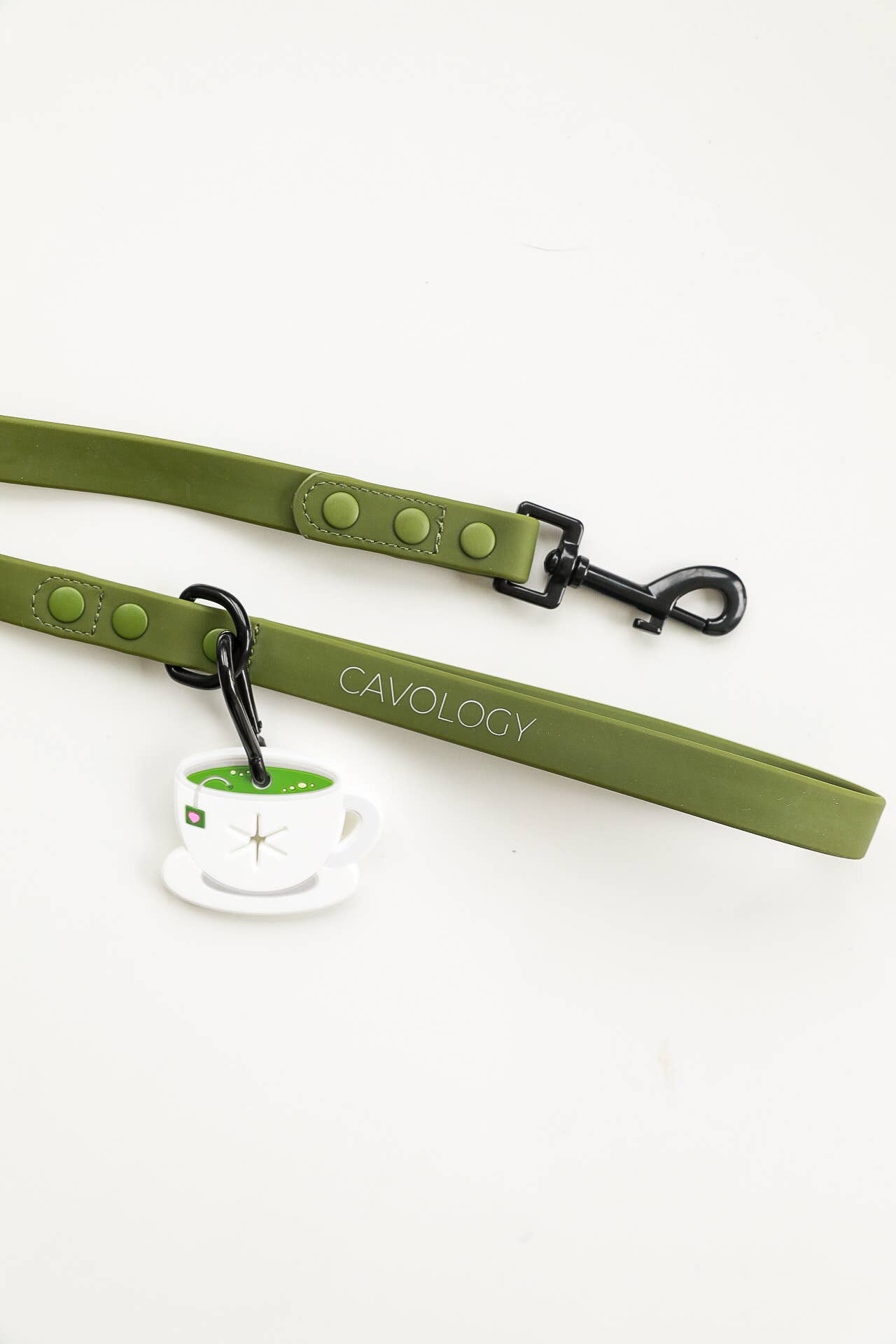 Cavology - Wholesale Pet Poop Bag Dispenser - Poop Handler – Silicone Waste Bag Holder Matcha Tea Design3