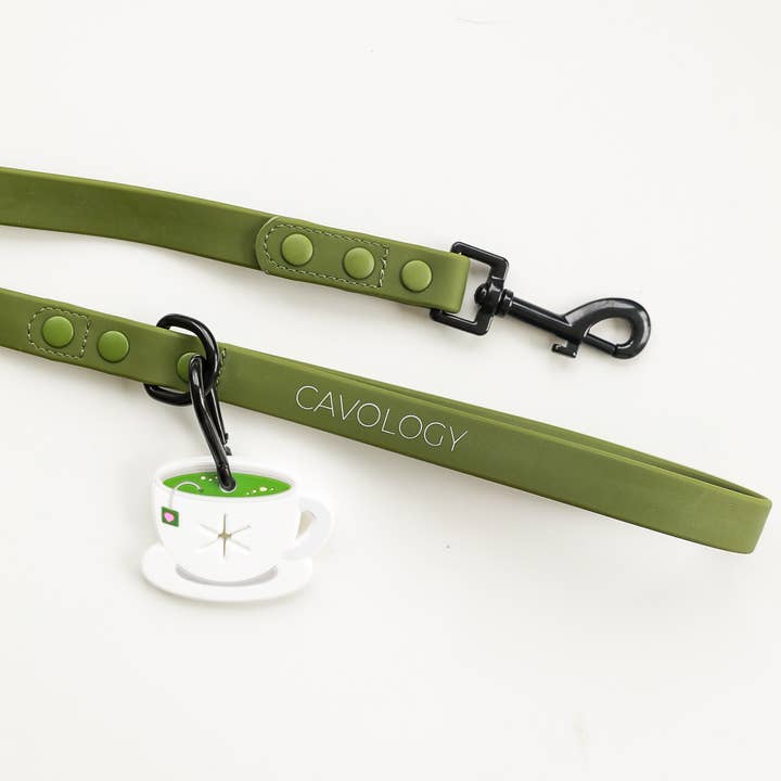 Cavology - Wholesale Pet Poop Bag Dispenser - Poop Handler – Silicone Waste Bag Holder Matcha Tea Design3