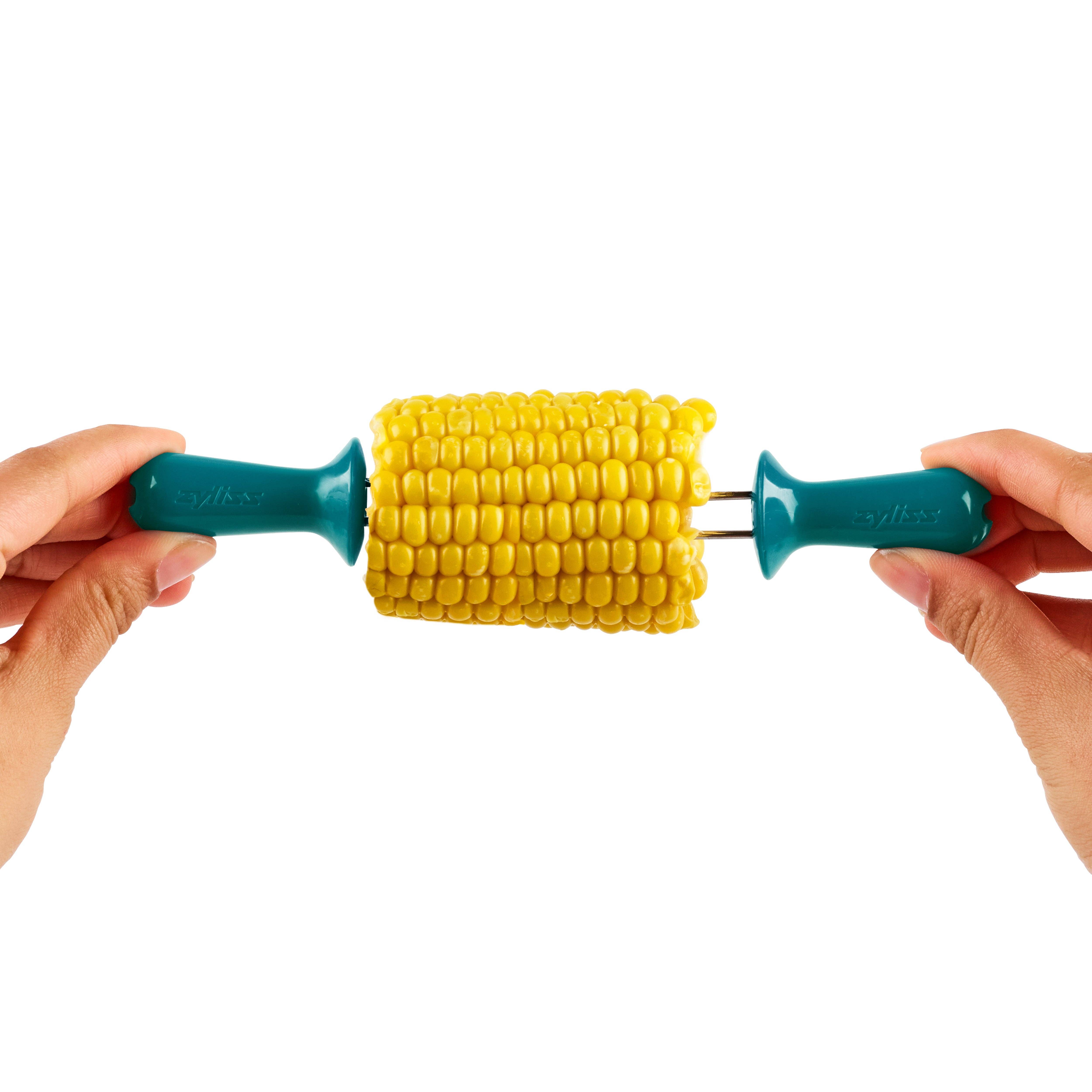 DKHB [Zyliss, Cole & Mason, Swissmar, AdHoc, Ken Hom] - Wholesale Corn Holders/Tools - Zyliss Opaque Interlocking Corn Holders, 6 Pairs6
