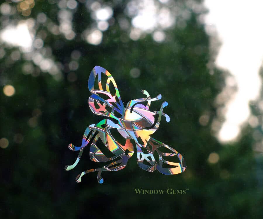 Window Gems - Wholesale Suncatcher - HoneyBee Window Decals  Prismatic Suncatchers protect birds1