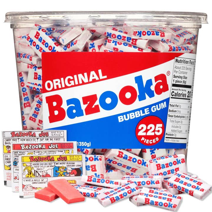 Long Island Candy Factory - Wholesale Chewing gum - Bazooka Bubble Gum 225 Count Individually Wrapped GUM