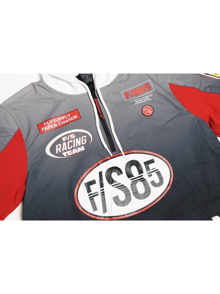 Black Paperchaser Windbreaker Pullover (Black) for wholesale on Faire9