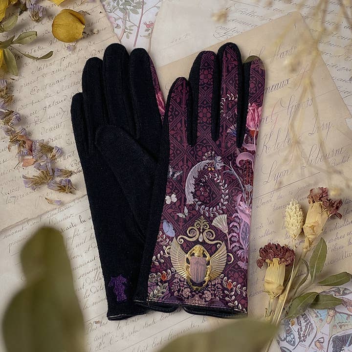 NEFERTITI AMETHYST wool gloves for wholesale by BROKANTE