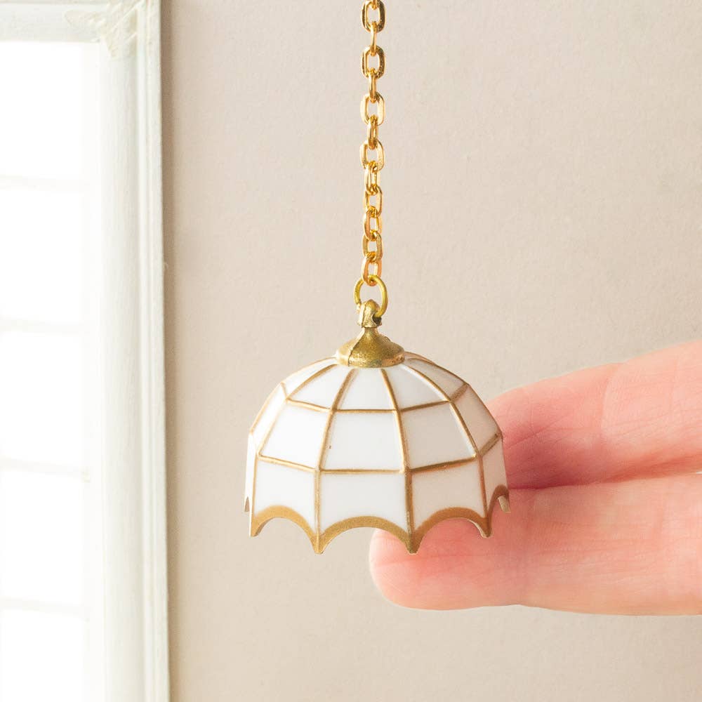 Factory Direct Craft - Wholesale Decorative Tabletop Object - 1-1/4" Miniature Tiffany-Style Swag Lamp2