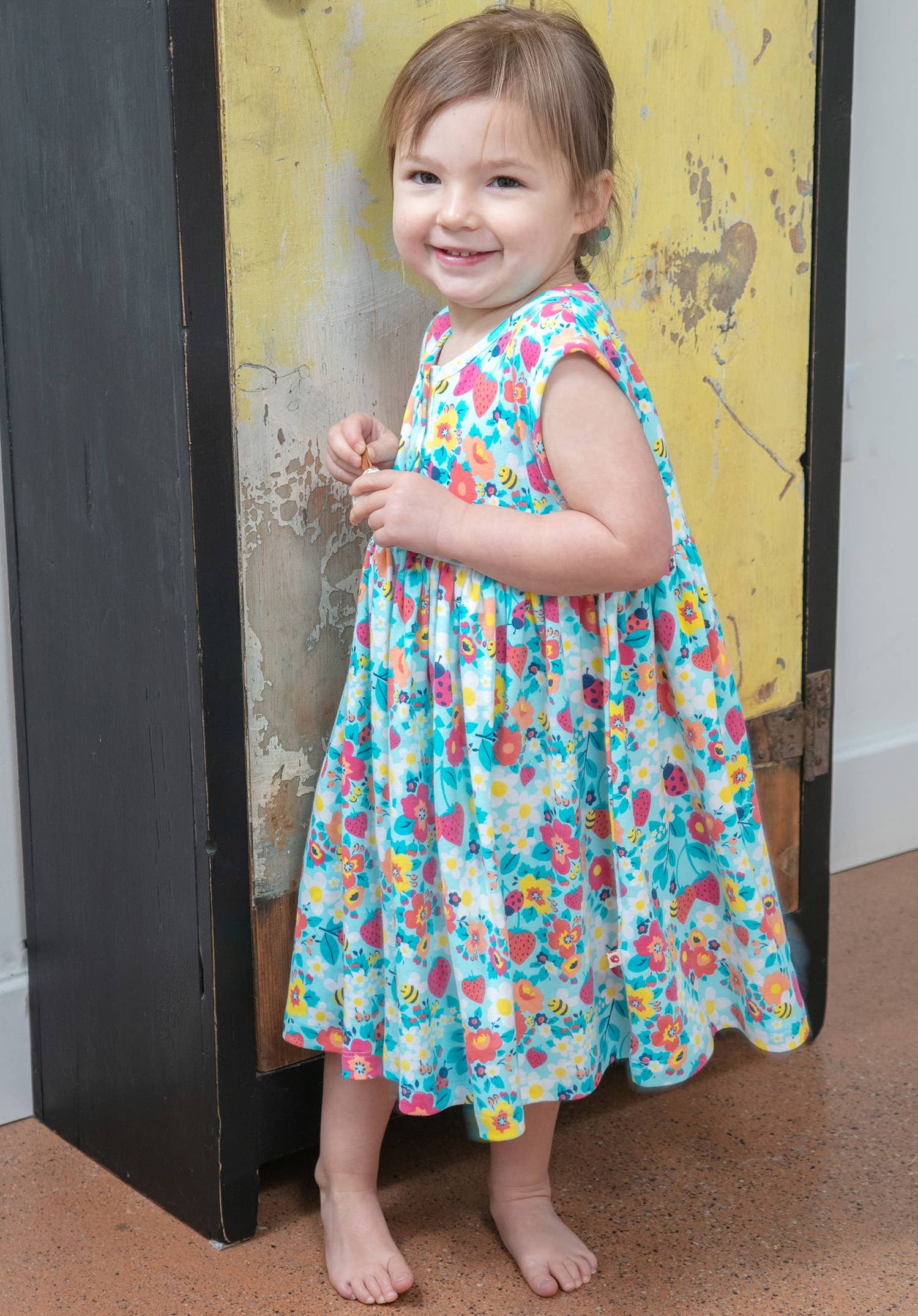 Piccalilly - Wholesale Dress - Kids - DRESS -  Strawberry Fields5