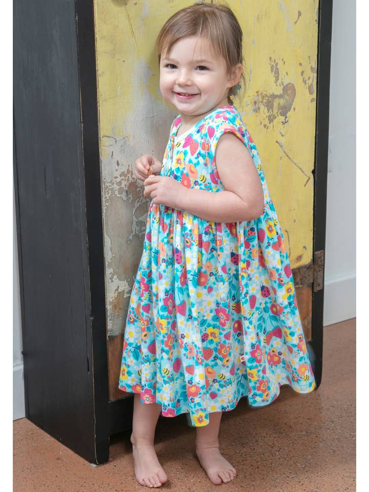 Piccalilly - Wholesale Dress - Kids - DRESS - Strawberry Fields5