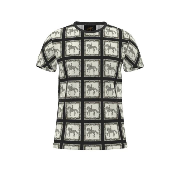 Camiseta de lujo ecuestre con motivo de caballo de doma para venta al por mayor de All Designs Equine