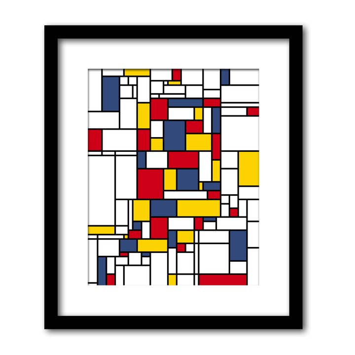 Decoração de parede estilo Indiana Piet Mondrian por atacado de Townsville Art