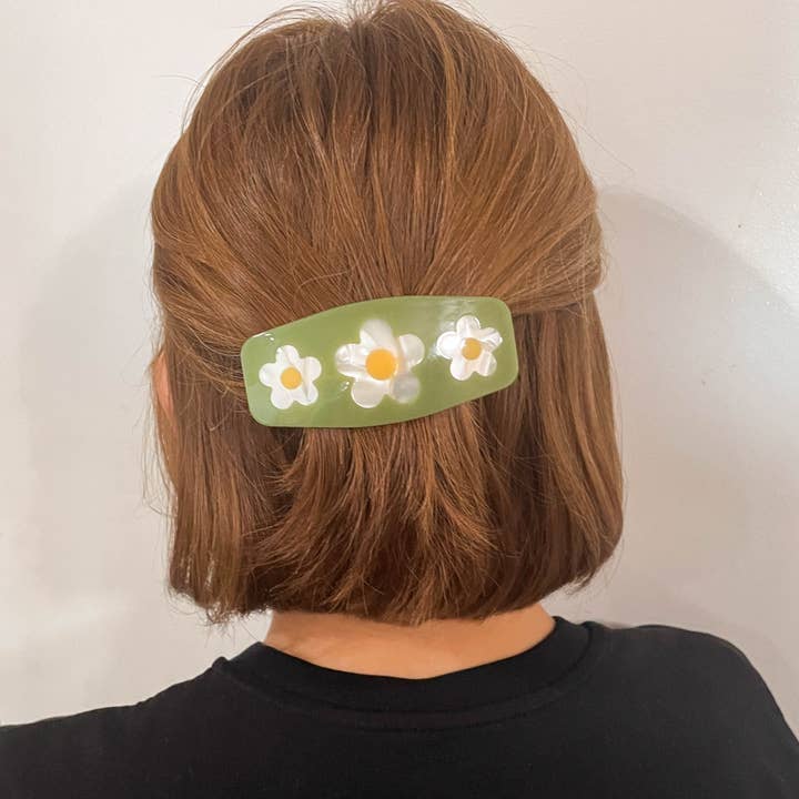 Tiepology - Wholesale Hair Pin - Eco Dreaming Daisy Hair Barrette5