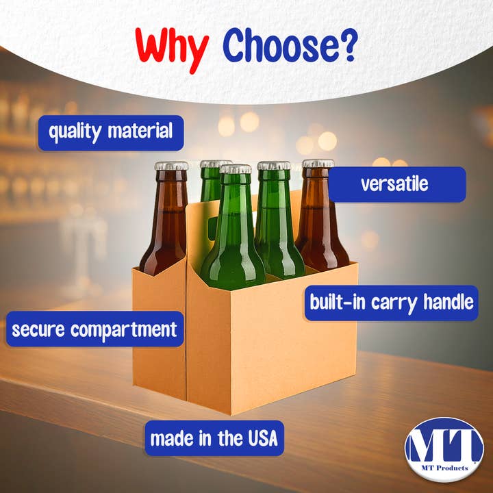 MT Products - Wholesale Bottle Rack/Holder - MT Products Cardboard Drink Carrier/Bottle Holder12