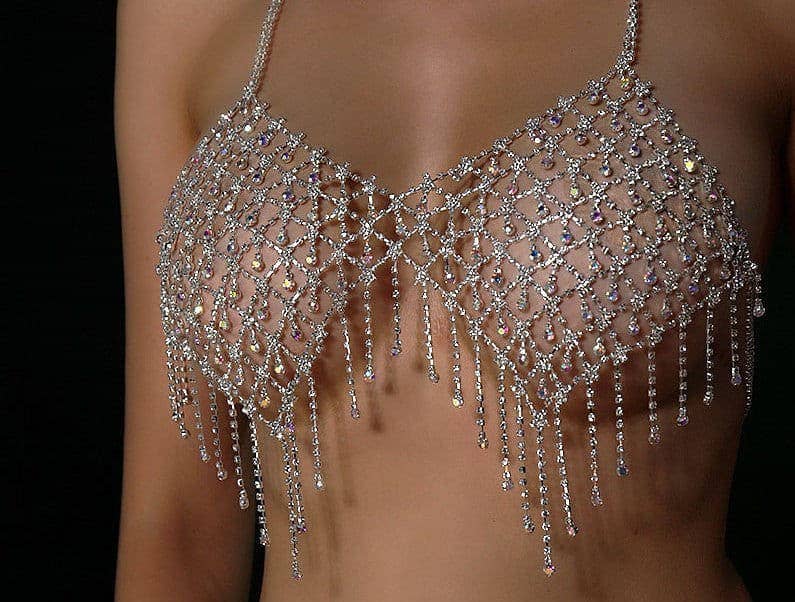 ElevateWell - Wholesale Bralette - Women's - Tassel Body Chain Bra0