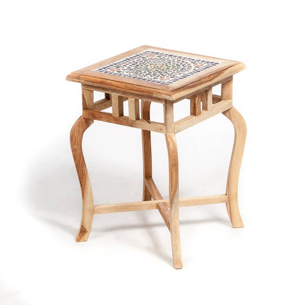 Orientals - Wholesale Side Table - Flower table small mosaic unfinished0