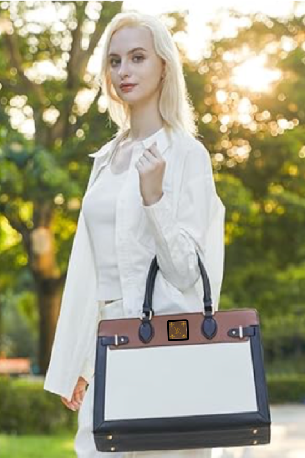 Embellish Your Life - Wholesale Laptop Bag - Women's - Upcycled 3 Tone Laptop Bag1