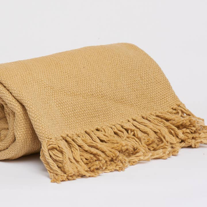 House Of Harkaari – Engroshandel Tæppe – Vævet tekstureret plaid med frynser