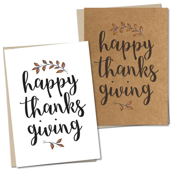 Dankeskarte - Happy Thanksgiving für den Großhandel von Duckduckle Design