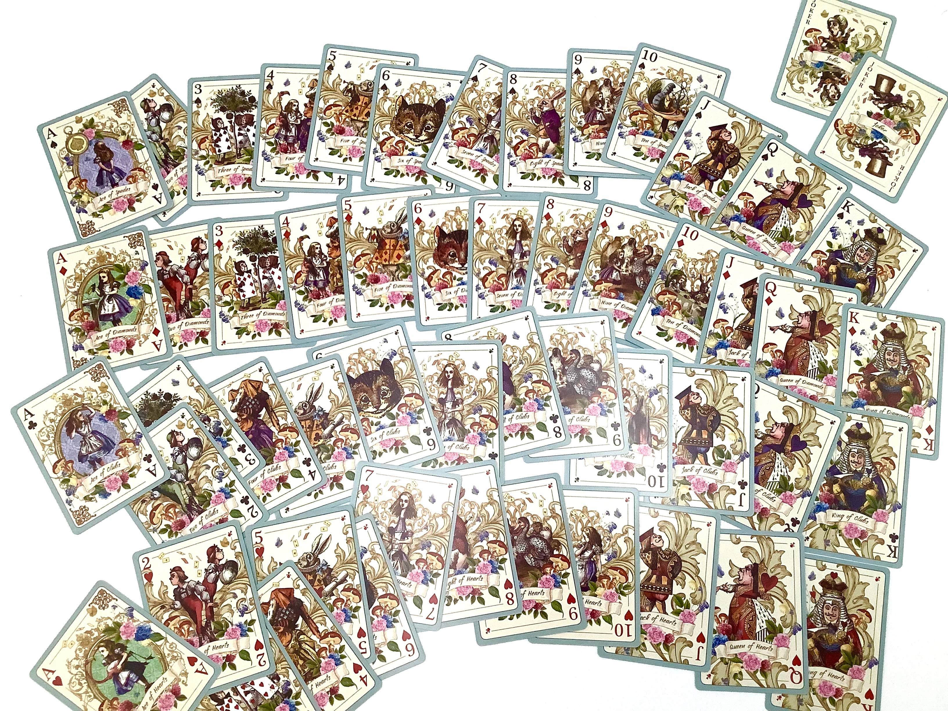 All Little Cute Things – Engroshandel Spillekort – Vintage Alice in Wonderland spillekort i premium kvalitet7