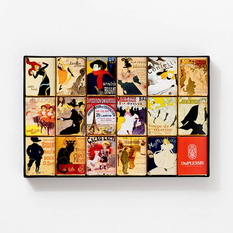 Chocolaterie DuPLESSIS - Wholesale Chocolate Box - "Montmartre" Box - Dark Chocolate 72% or Milk Chocolate 35%