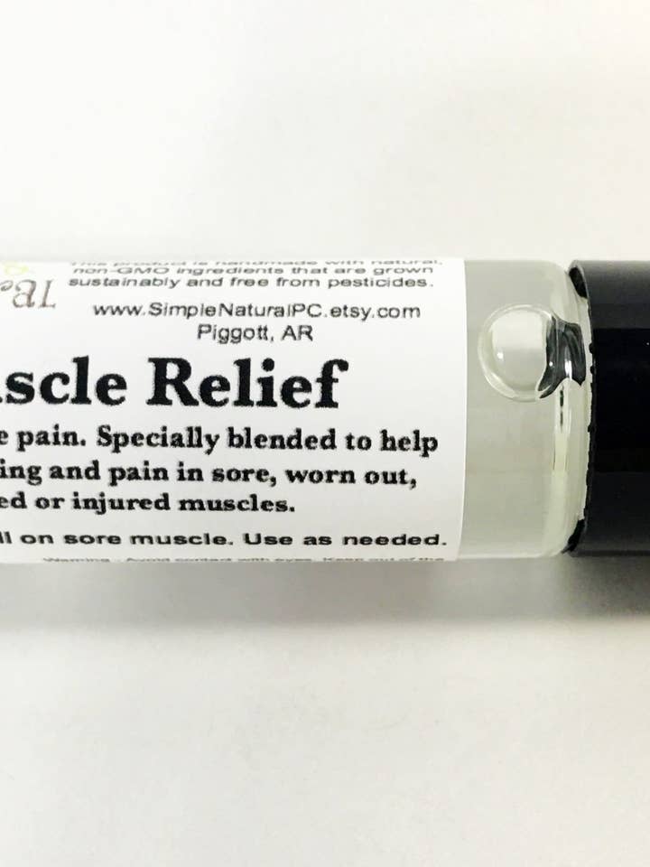 Muscle Relief - Essential Oil Roll On for wholesale by Simple Natural Apothecary