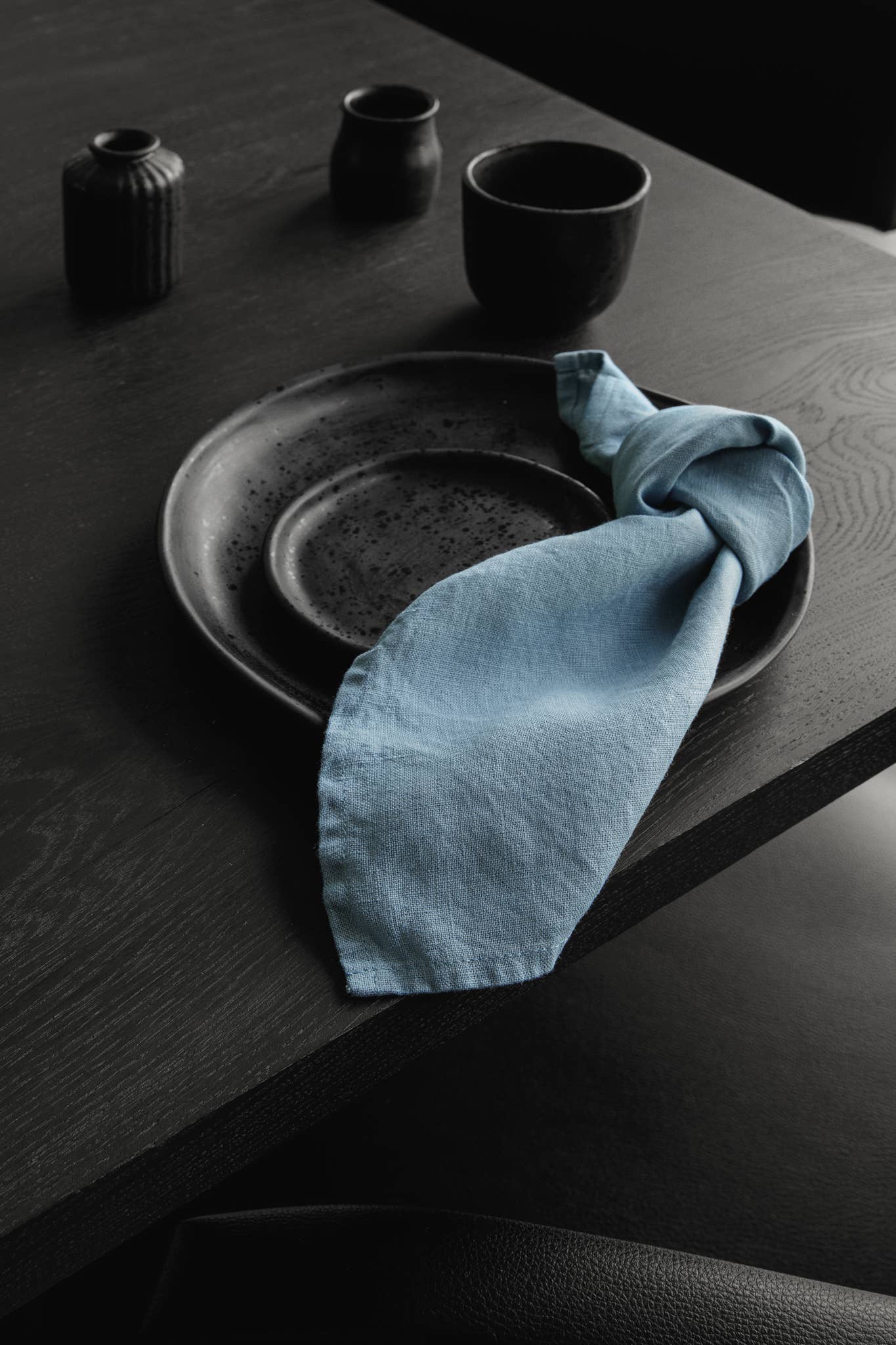 dodesign - Vendita all'ingrosso Tovaglioli da tavola in stoffa - Set da 2 tovaglioli in lino colore Lake Blue - Tempo di attesa 4 settimane1