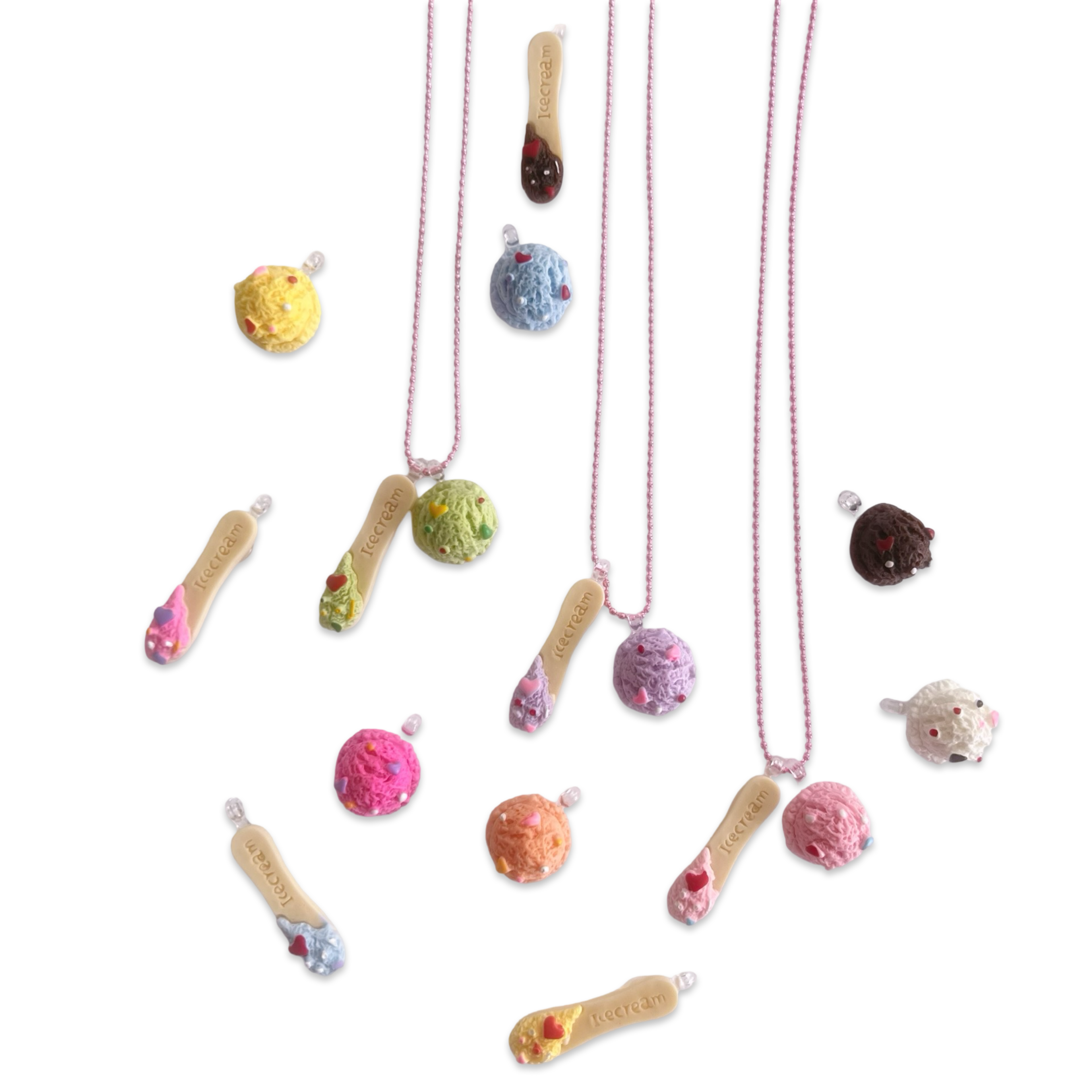 Pop Cutie Accessories & Gifts - Europe - Wholesale Kids Necklace - Kids -  Gelato Necklace I Charm Necklace I Ice Cream I Handmade 4